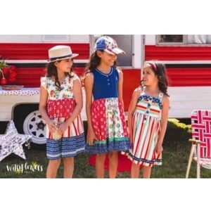 Girls 6 Wildflowers Elaine Harper dress-gorgeous!! Perfect 4 Summer 🎇🇺🇸☁️🌈☀️